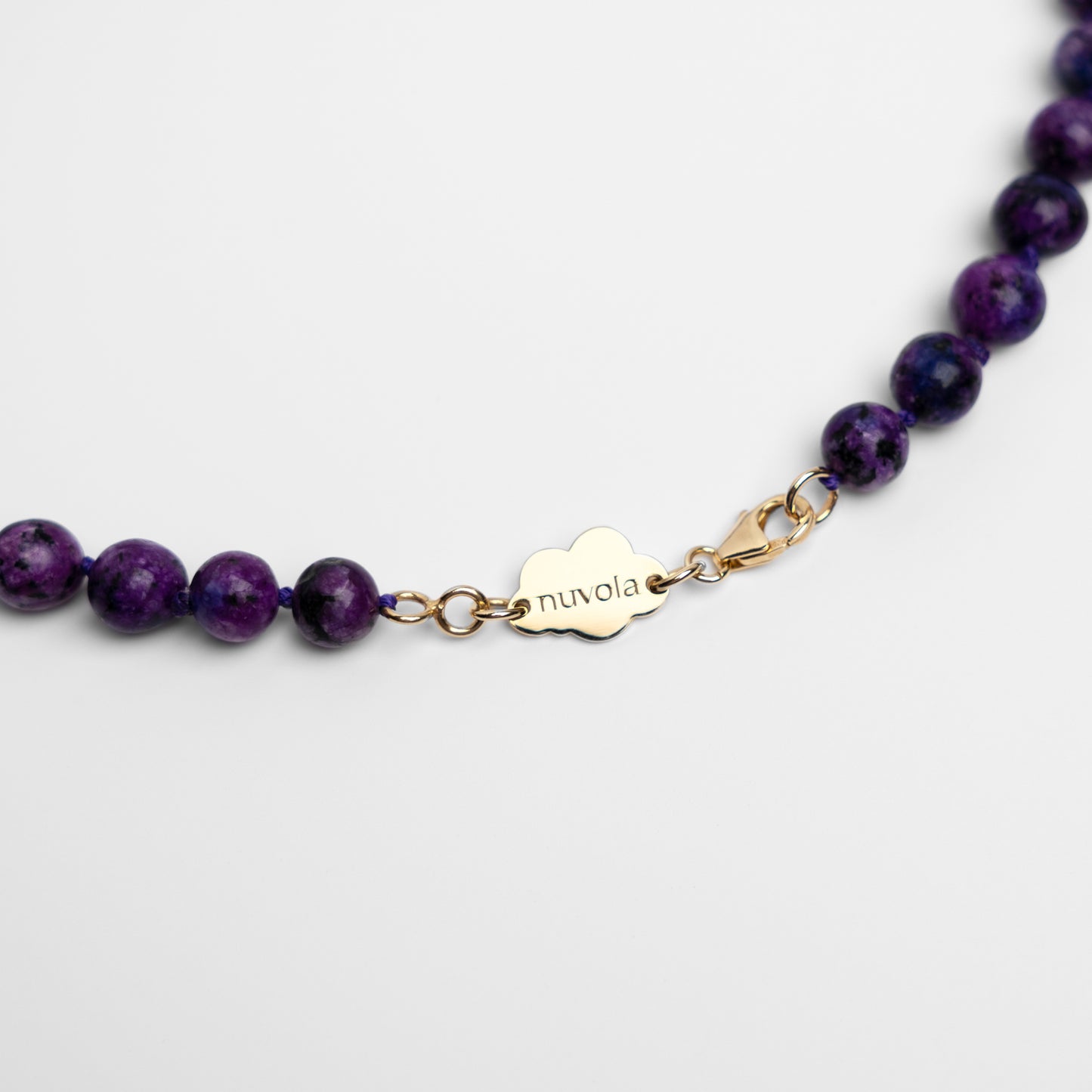 Purple agate necklace