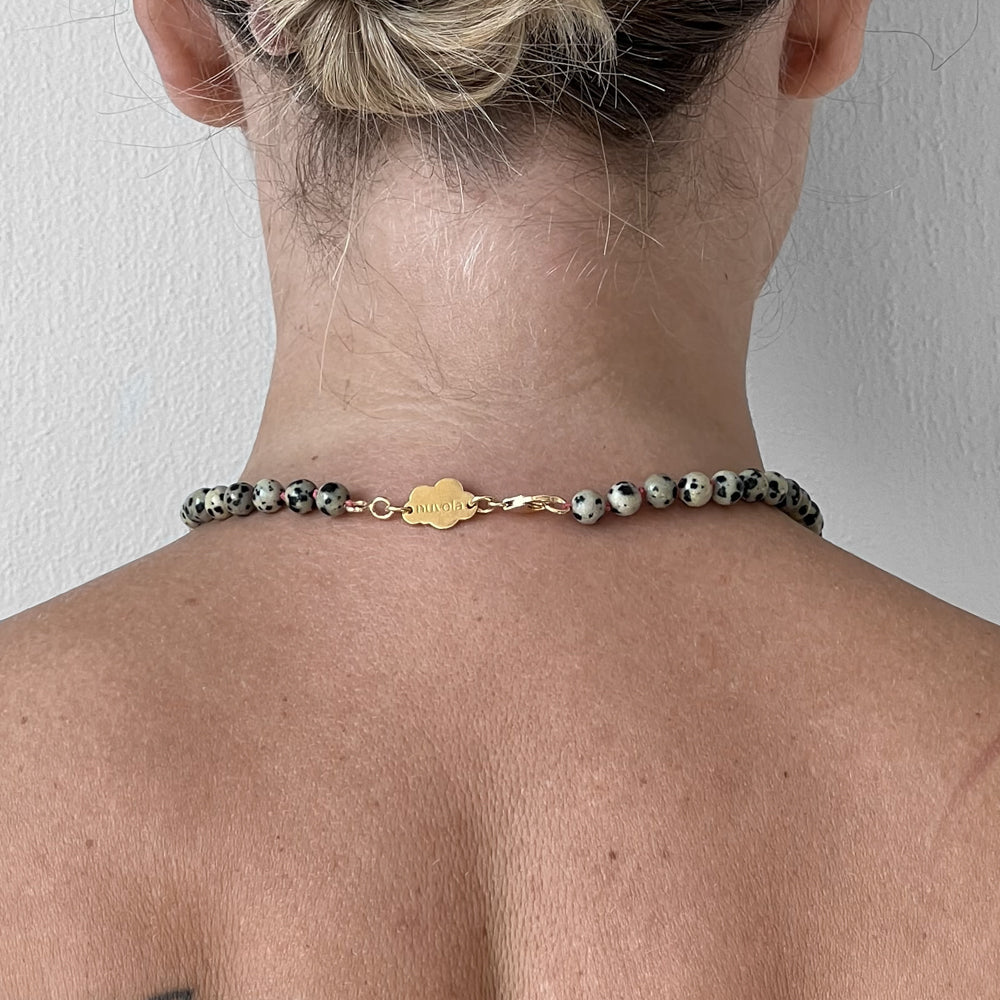 Dalmatian jasper necklace